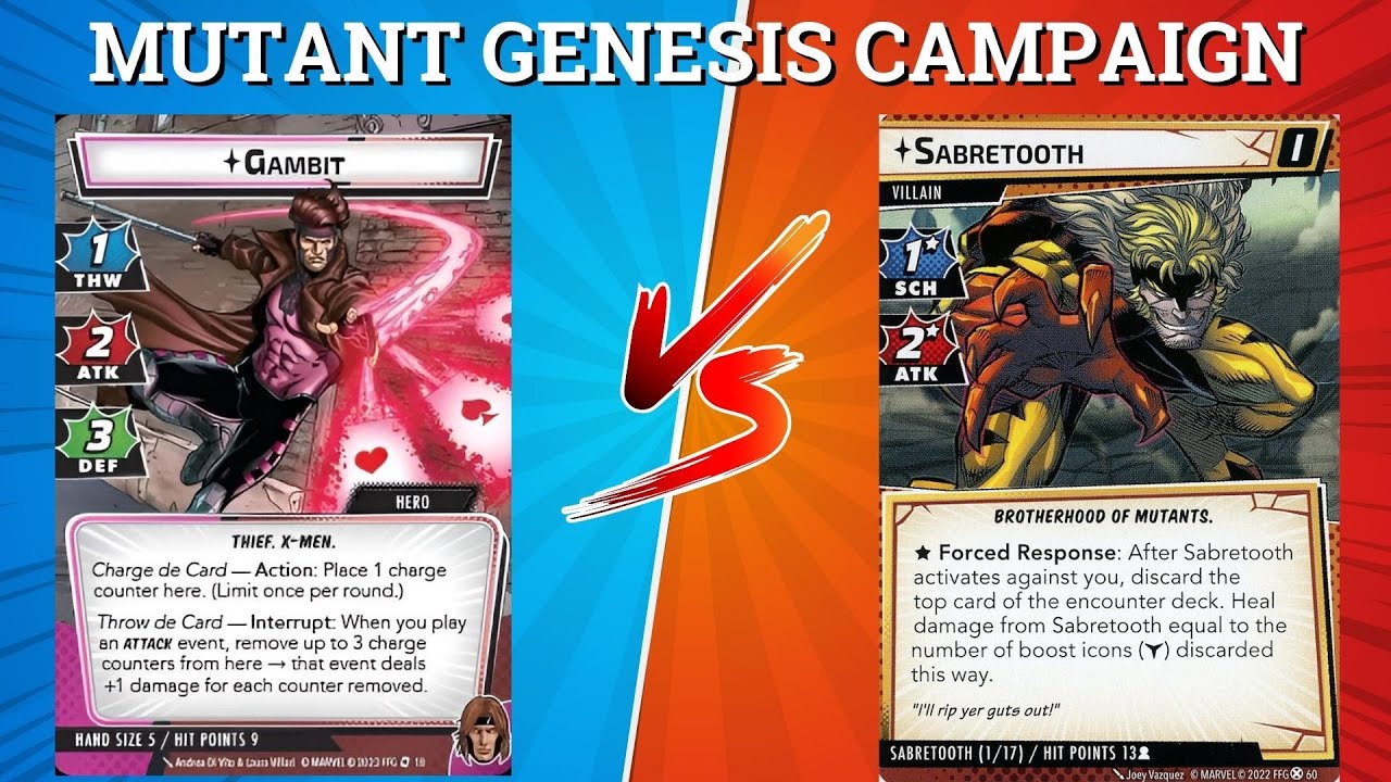 Gambit vs. Sabretooth - Mutant Genesis Campaign