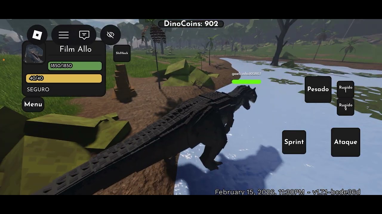 Hoje chegou a nova atualização no jurassic block não perca l galzinhoferinha