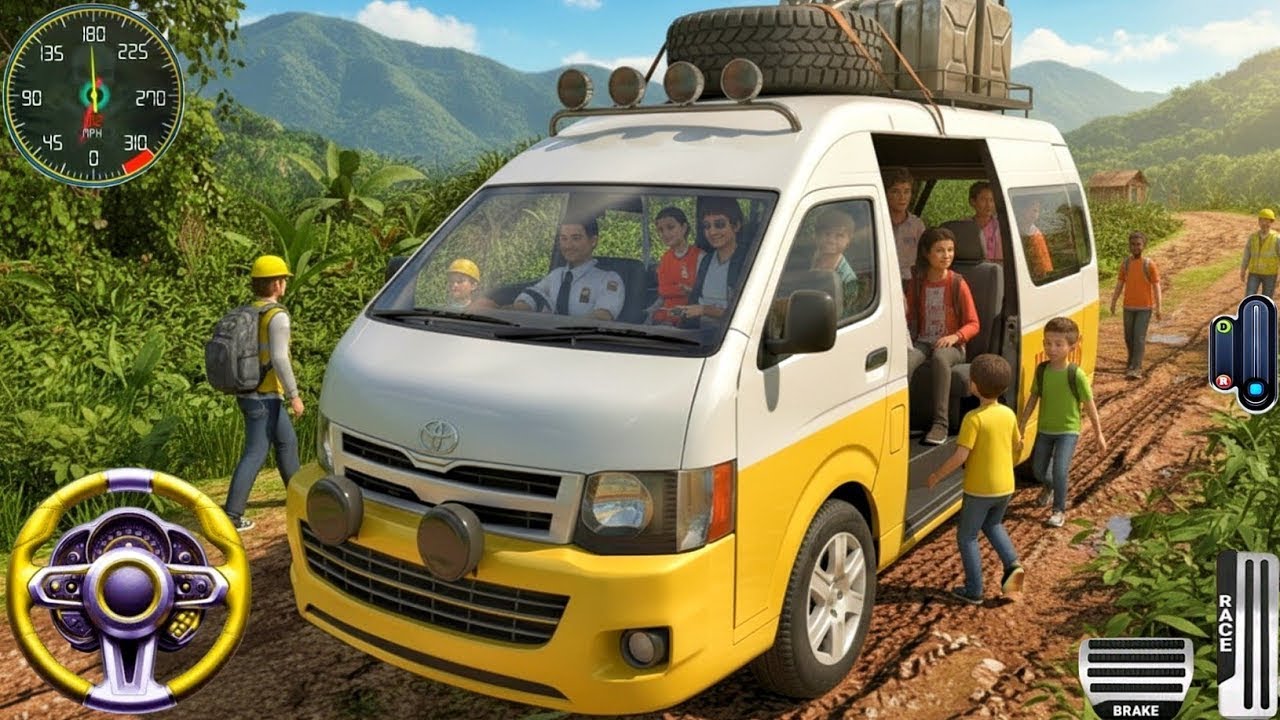 New MiniBus Simulator 2026 - Indian Offroad Van Driving 3D - Bus Game Andriod Gameplay