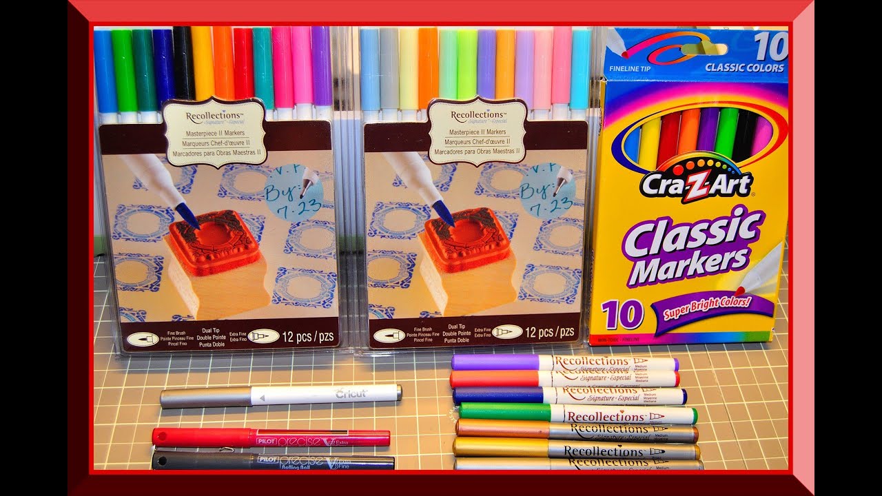 Markers & pens that work GREAT with the Cricut Explore.