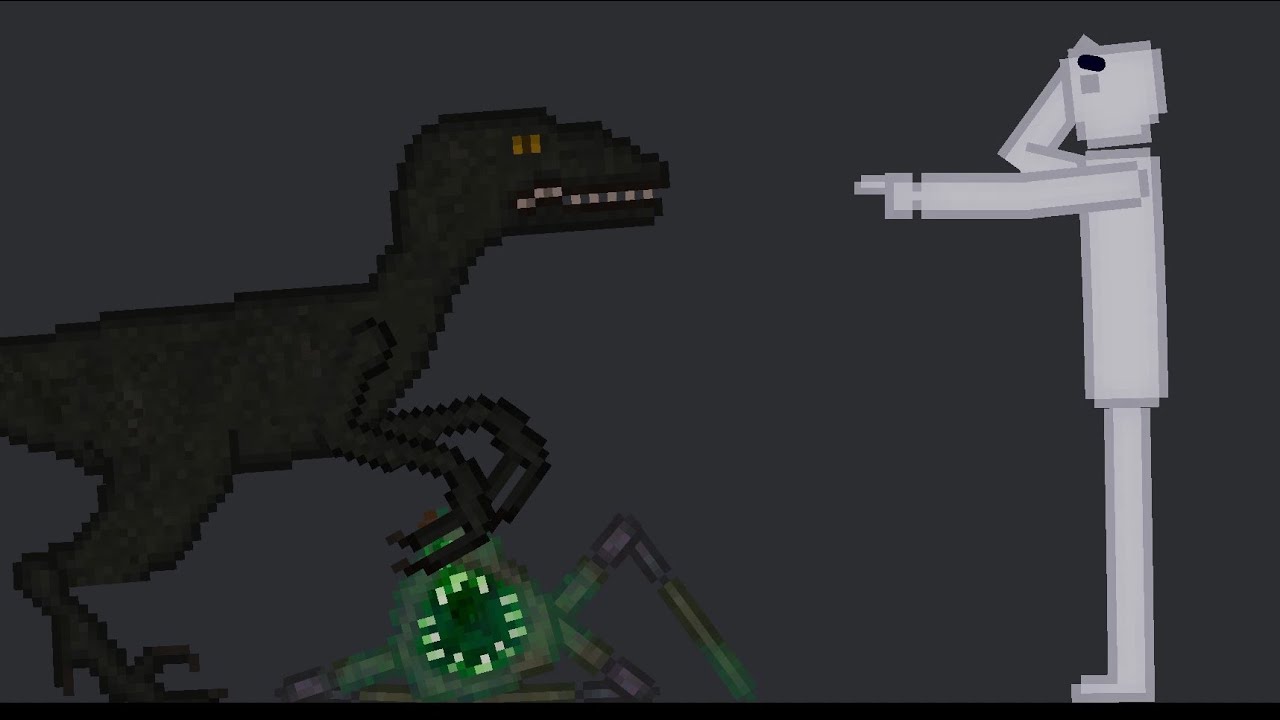 NEW! Velociraptor Attack People In People Playground
