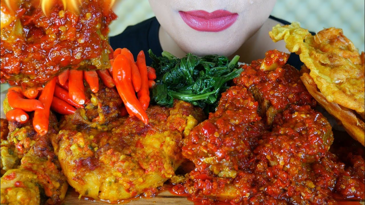 ASMR IGA MERCON, AYAM BETUTU, TUMIS SAWI, PEYEK UDANG | ASMR MUKBANG INDONESIA