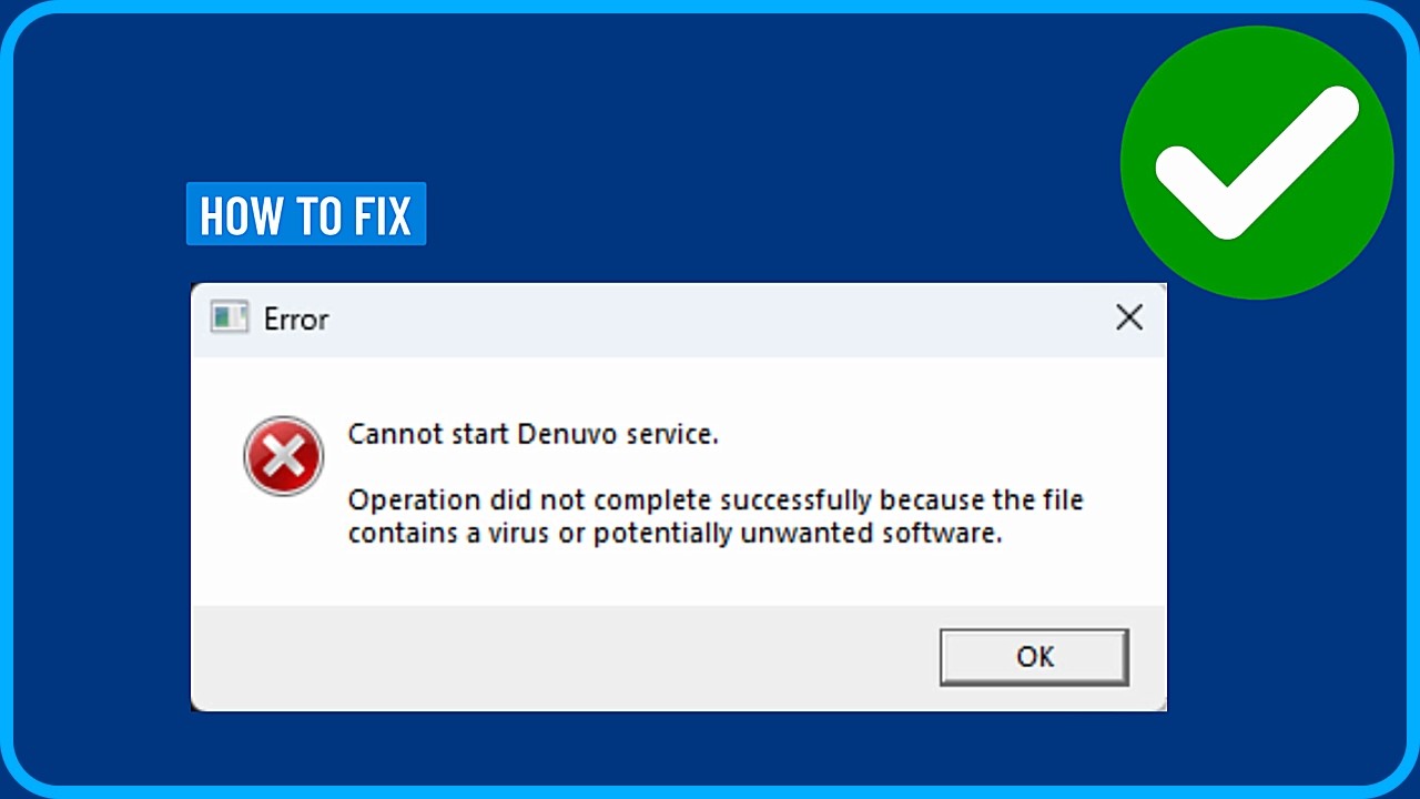 Как исправить ошибку &laquo;Не удается запустить службу Denuvo&raquo; на ПК с Windows (руководство 2026 года)...