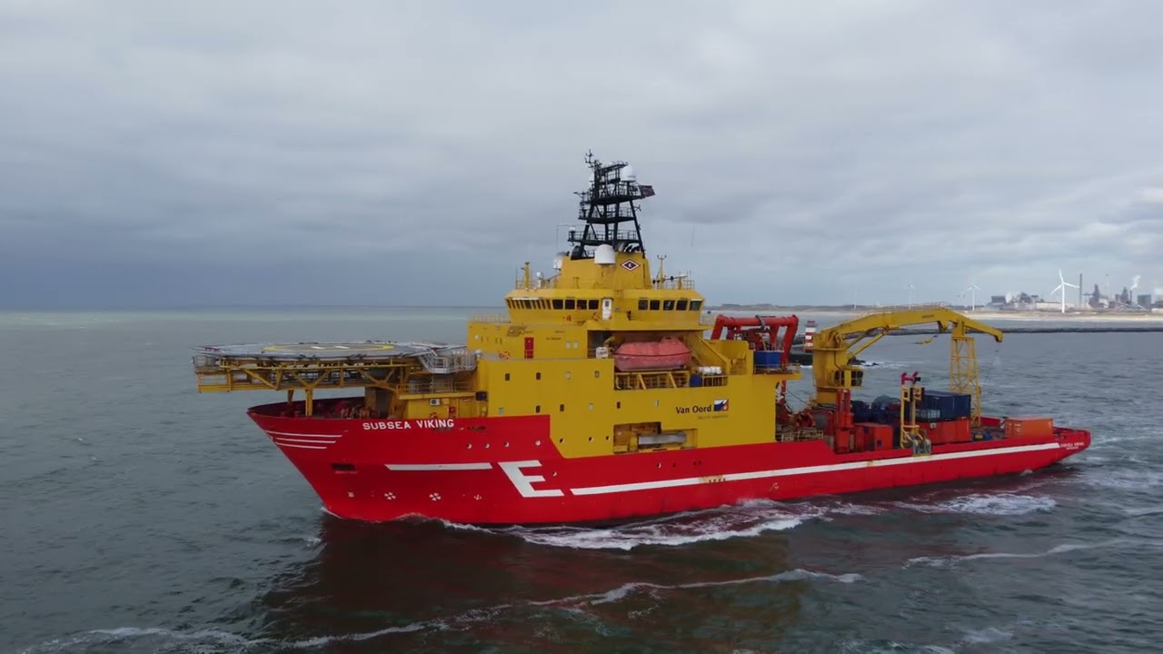 Sailing Vessels LUCIANA and Catherina and Offshore Support Vessel SUBSEA VIKING Port of IJmuiden