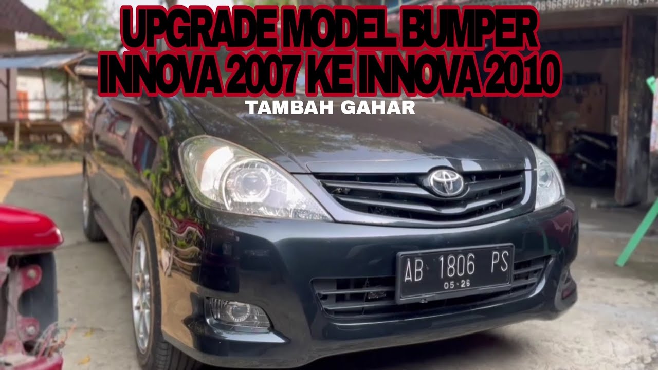 UPGRADE BUMPER INNOVA 2007 KE MODEL INNOVA 2010