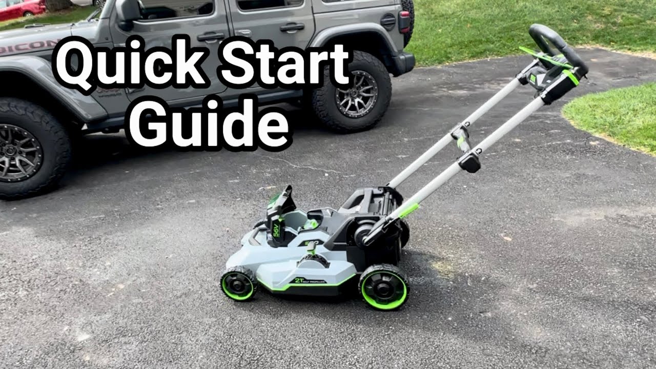 How to start your Ego Power+ Select Cut 56 volt 21” Self Propelled Lawnmower