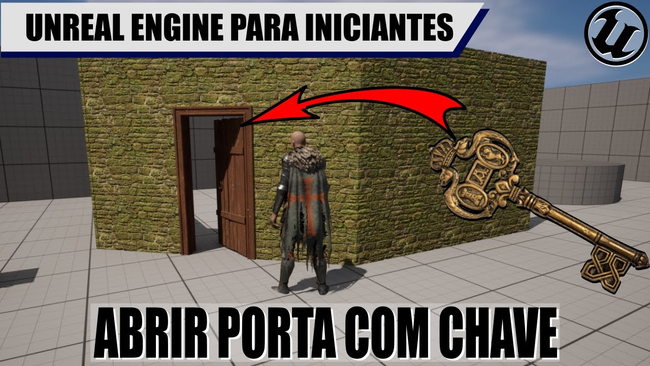 PORTA que abre com CHAVE na Unreal Engine