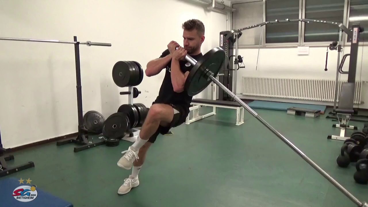 Kr&auml;ftigung Oberschenkel - O47 - Schr&auml;ge Tiefkniebeuge mit 