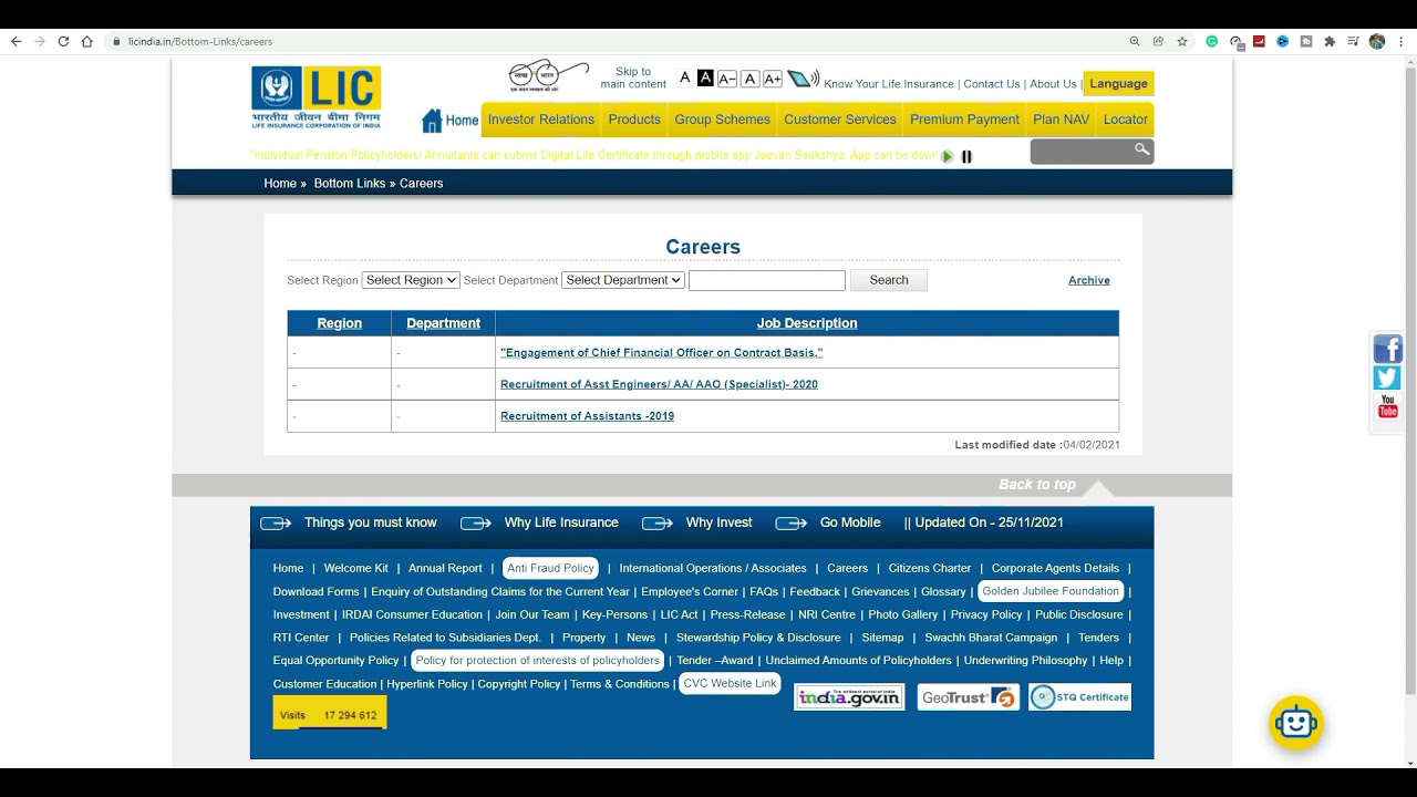 LIC ASSISTANT NOTIFICATION 2021