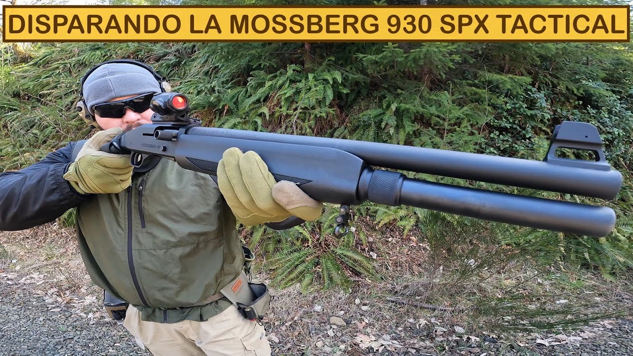 DISPARANDO LA ECOPETA SEMIAUTOMATICA MOSSBERG 930 SPX TACTICAL. VIDEO EN ESPAÑOL.