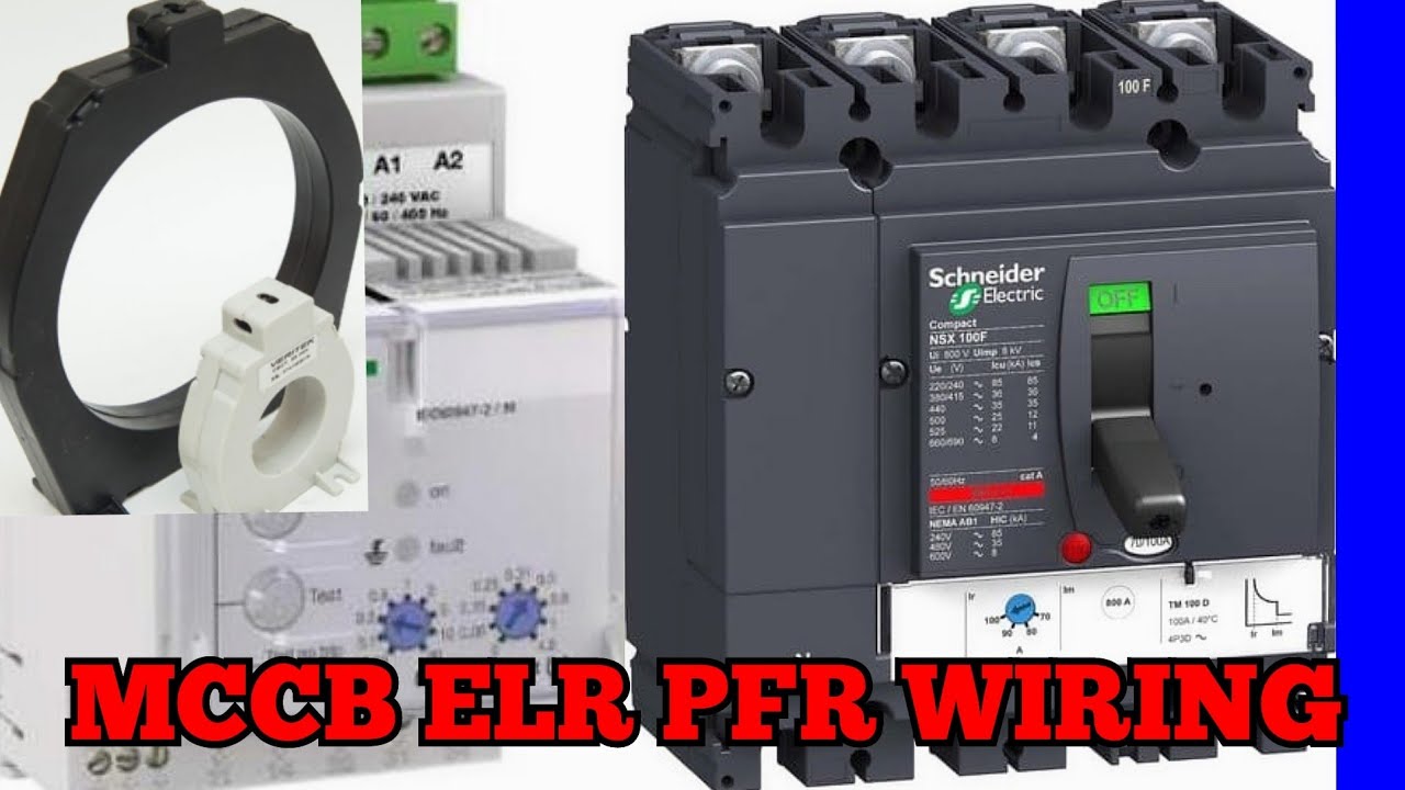 phase failure relay elr connection/elr cbct uvr connection mccb elr cbct wiring elr spp mccb wiring