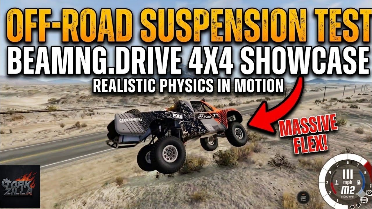 Off-Road Suspension Test with 4x4 in BeamNG.drive 🛻🌄🚧