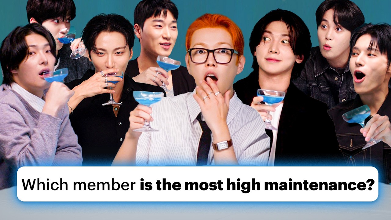 ATEEZ Spill Secrets After Sipping the Truth Serum | Allure