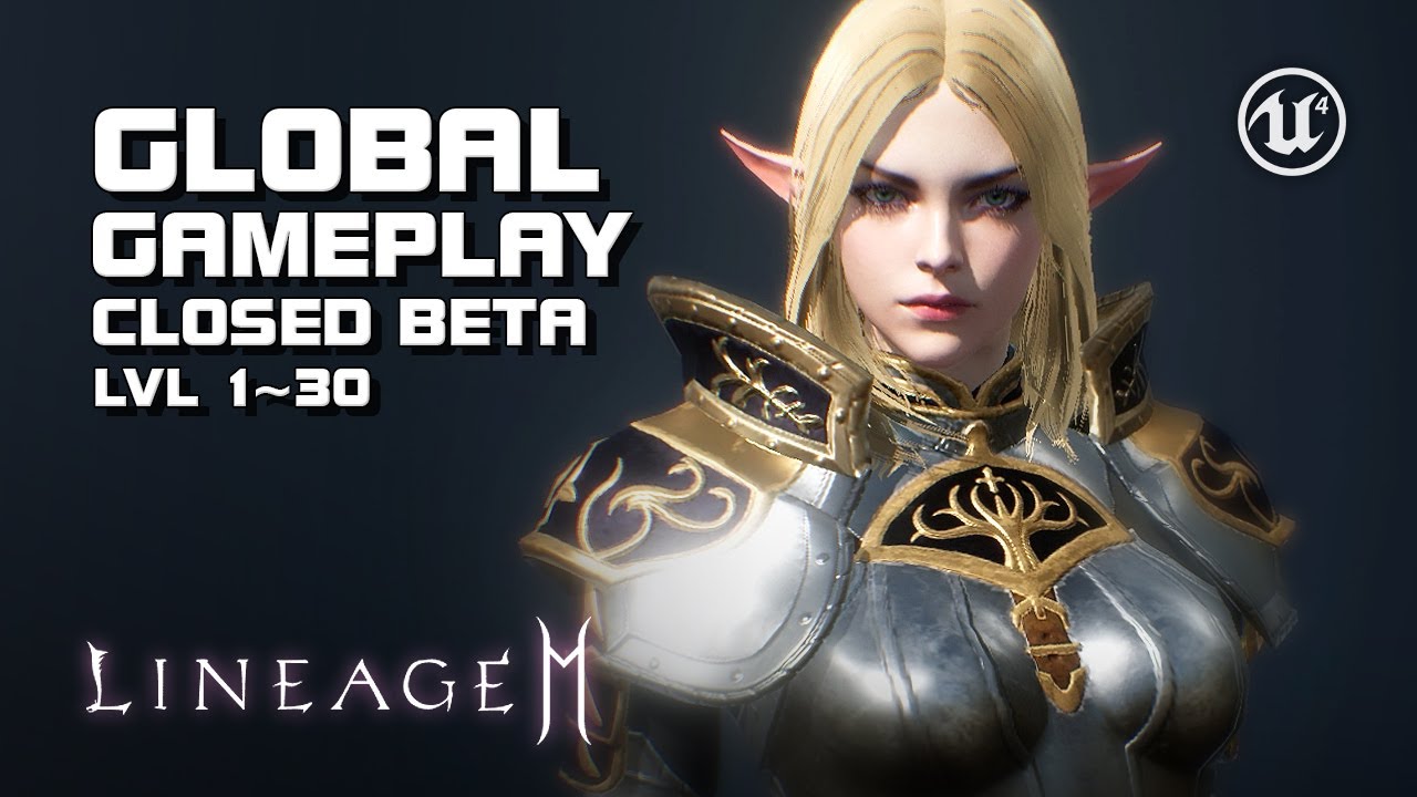Lineage 2M - Global Closed Beta - lvl 1~30 Gameplay - PC Version - Mobile & PC - F2P - NA/EU