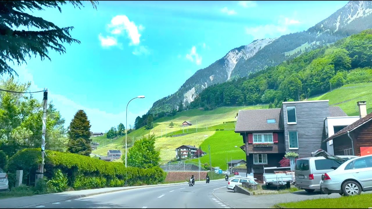 Lungern to Sarnen Switzerland | Driving Tour 4K HDR Dolby Vision