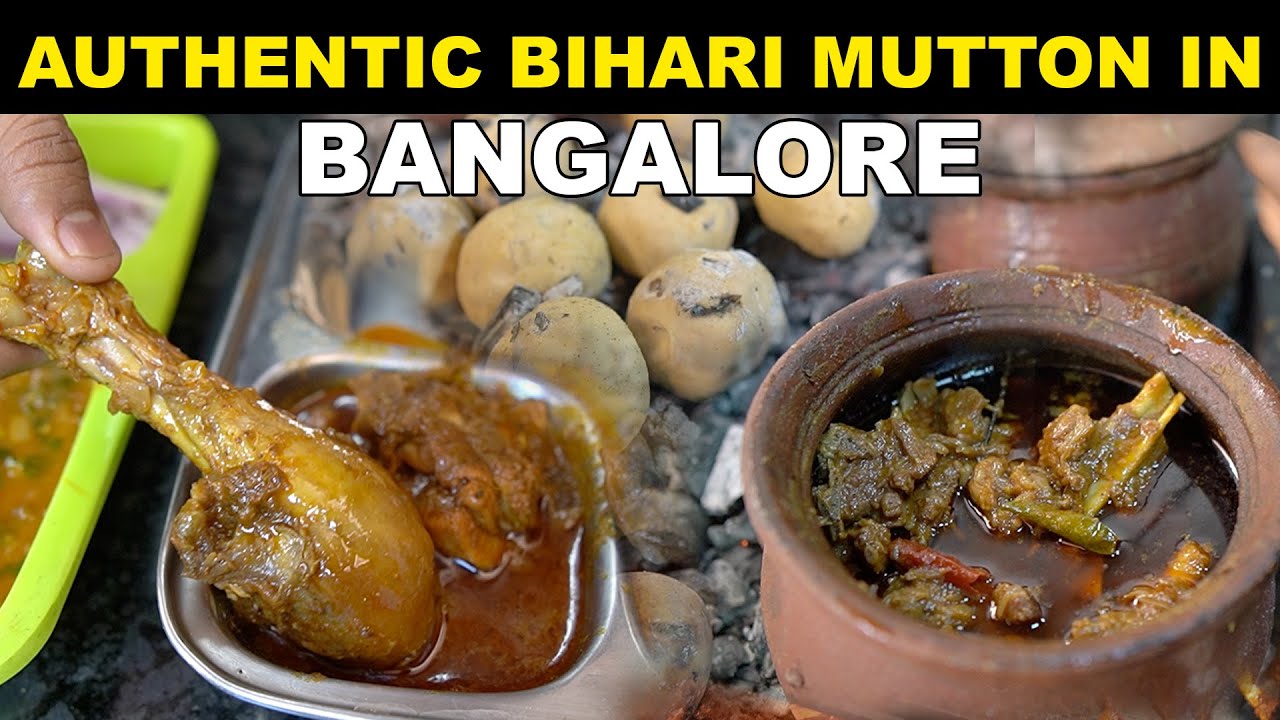 Best Bihari food in BANGALORE at BIHARI RASOI I Handi Ahuna Mutton in Bengaluru | Foodie Robin
