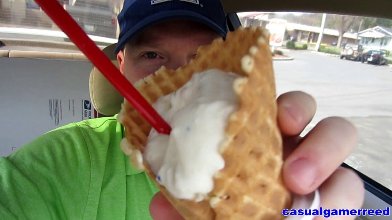 Reed Reviews - Dairy Queen Confetti Cake Waffle Cone