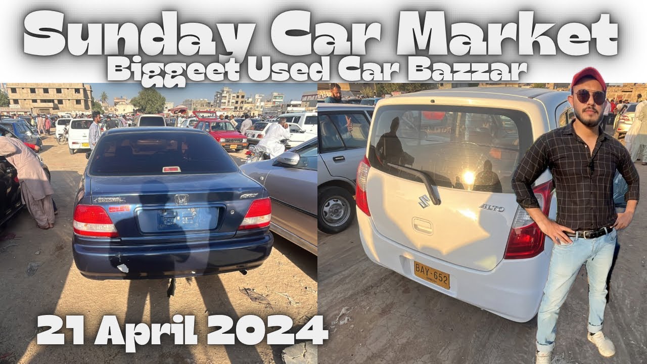 Sunday Used Car Bazaar at UP Mor Karachi | Cheap Cars Available for Sale | 21 April 2024