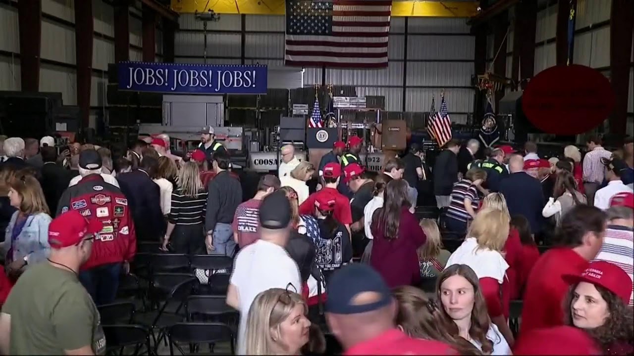 LIVE: U.S. President Donald Trump visits Rome, Georgia