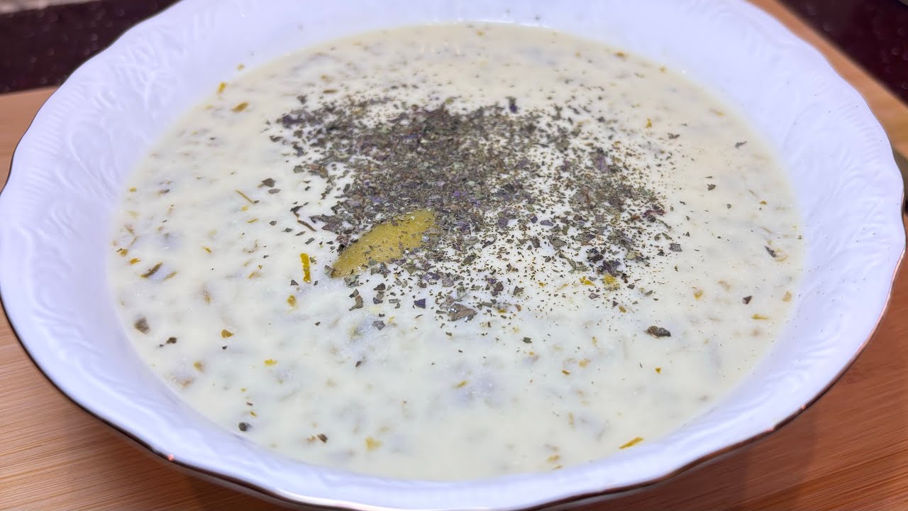 DOVĞA | DOVGA | DOVGA|Qatıqlı, göyərtili şorba| Joghurtsuppe mit Kräutern |Yoghurtsuppe med urter 🥣🌿