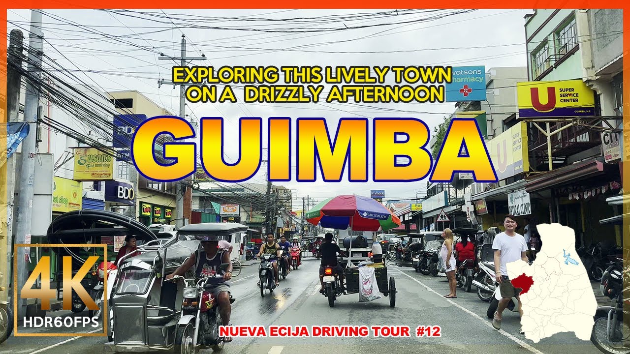 Driving to the town of Guimba from Talugtug in Nueva Ecija | Philippines | 4K
