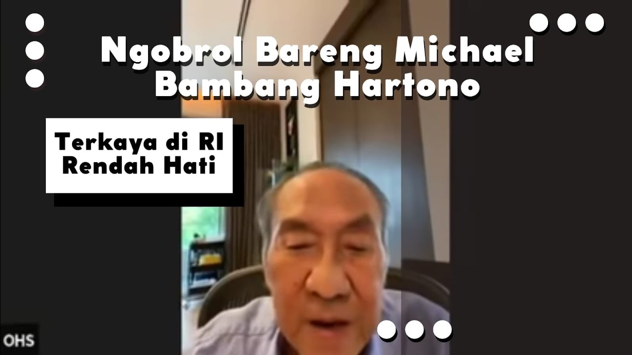 MICHAEL BAMBANG HARTONO: SANG SULTAN RENDAH HATI. OBROLAN AAM BASTAMAN.