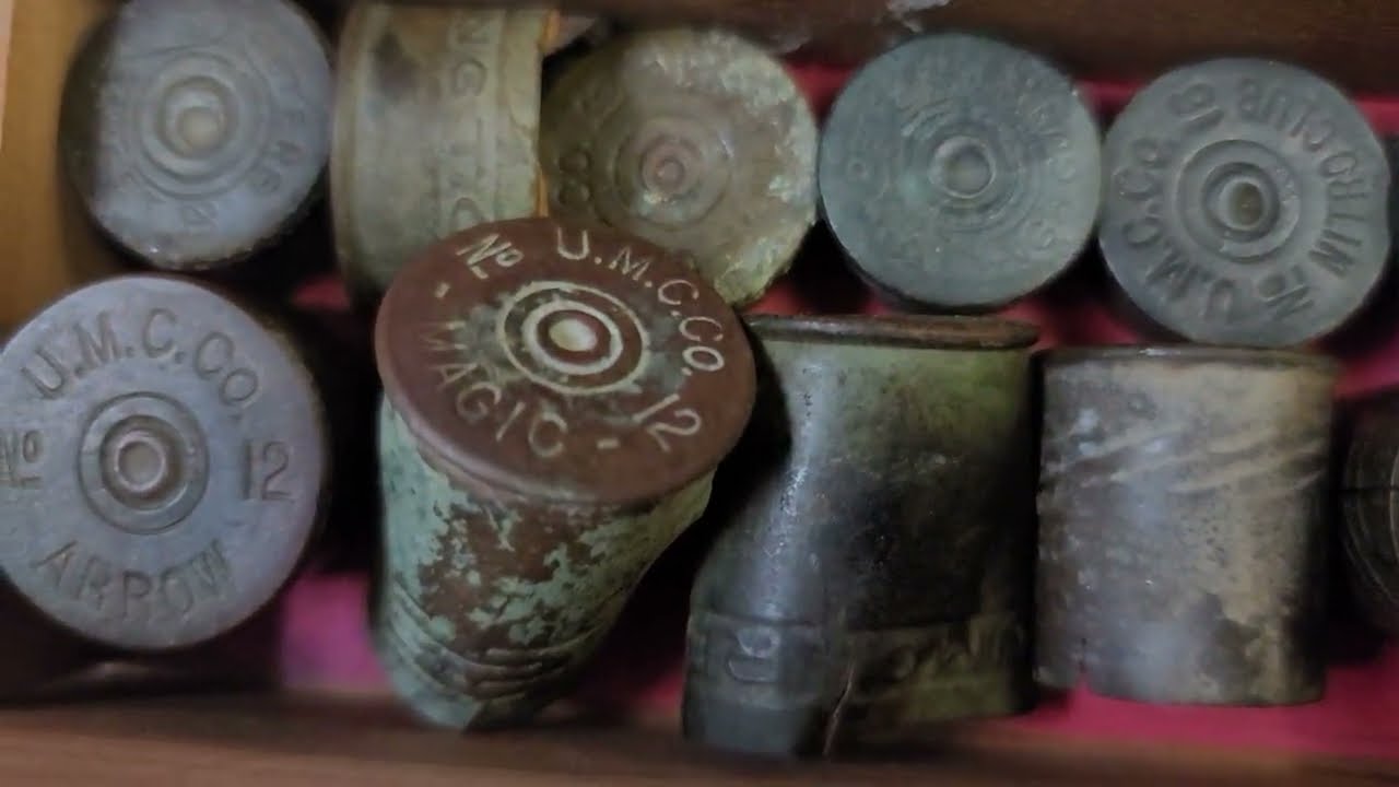 Metal detector finds! Old spark plugs, buttons, shotgun shells etc.