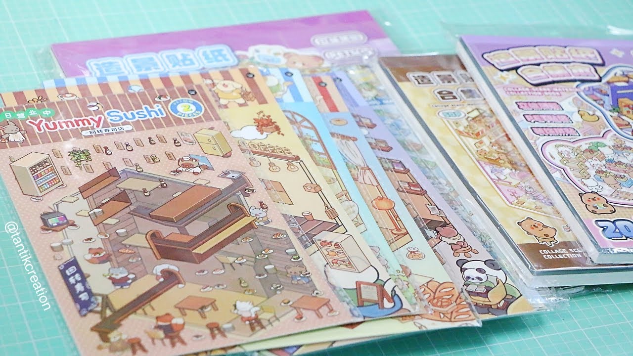 Trying Out 3D Sticker Scene Sets For The First Time