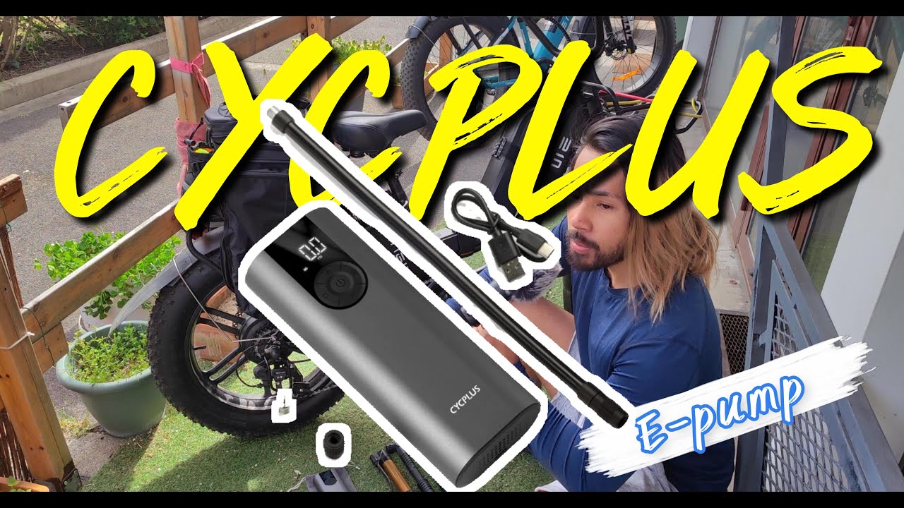 CREVAISON, CHANGEMENT DE PNEU ET POMPE ELECTRIQUE CYCPLUS A8  #cycplus #epump #engwe #tutowithmarc