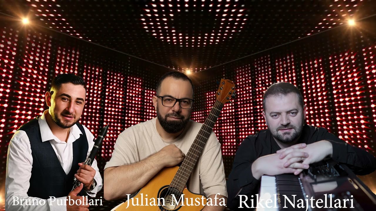 Julian Mustafa . Kolazh Korçar , Bruno Purbollari,  Rikel Najtellari , folk korcar