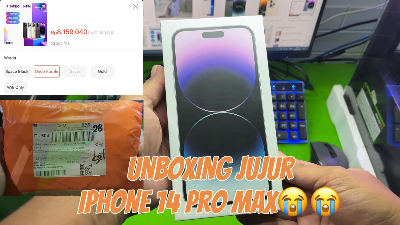 SAYA BELI IPHONE 14 PRO MAX MURAH DI SHOPEE ‼️ MODAL NEKAT GUYS😭😭