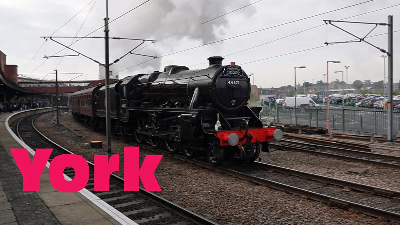 Trains at York including 44871 Black 5