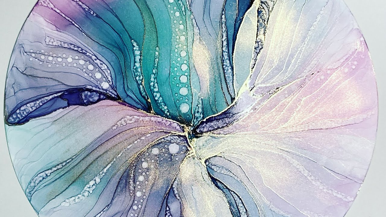 Alcohol Ink Painting - Thoughtful