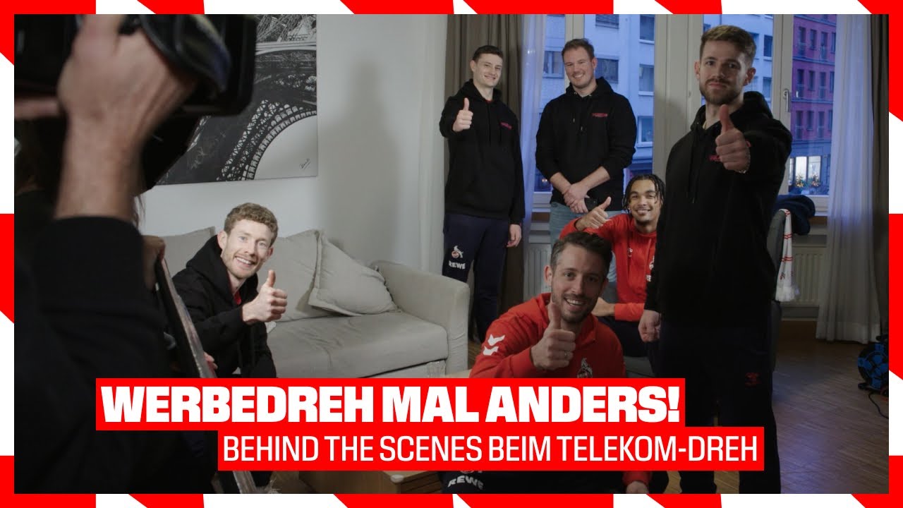 FC-Profis bei einem etwas anderen Drehtag 👀  | 1. FC Köln | Deutsche Telekom