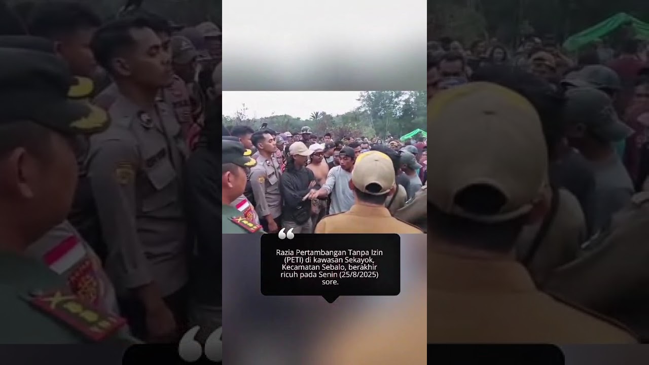 Razia PETI di Bengkayang Ricuh, Polisi Ditahan Warga