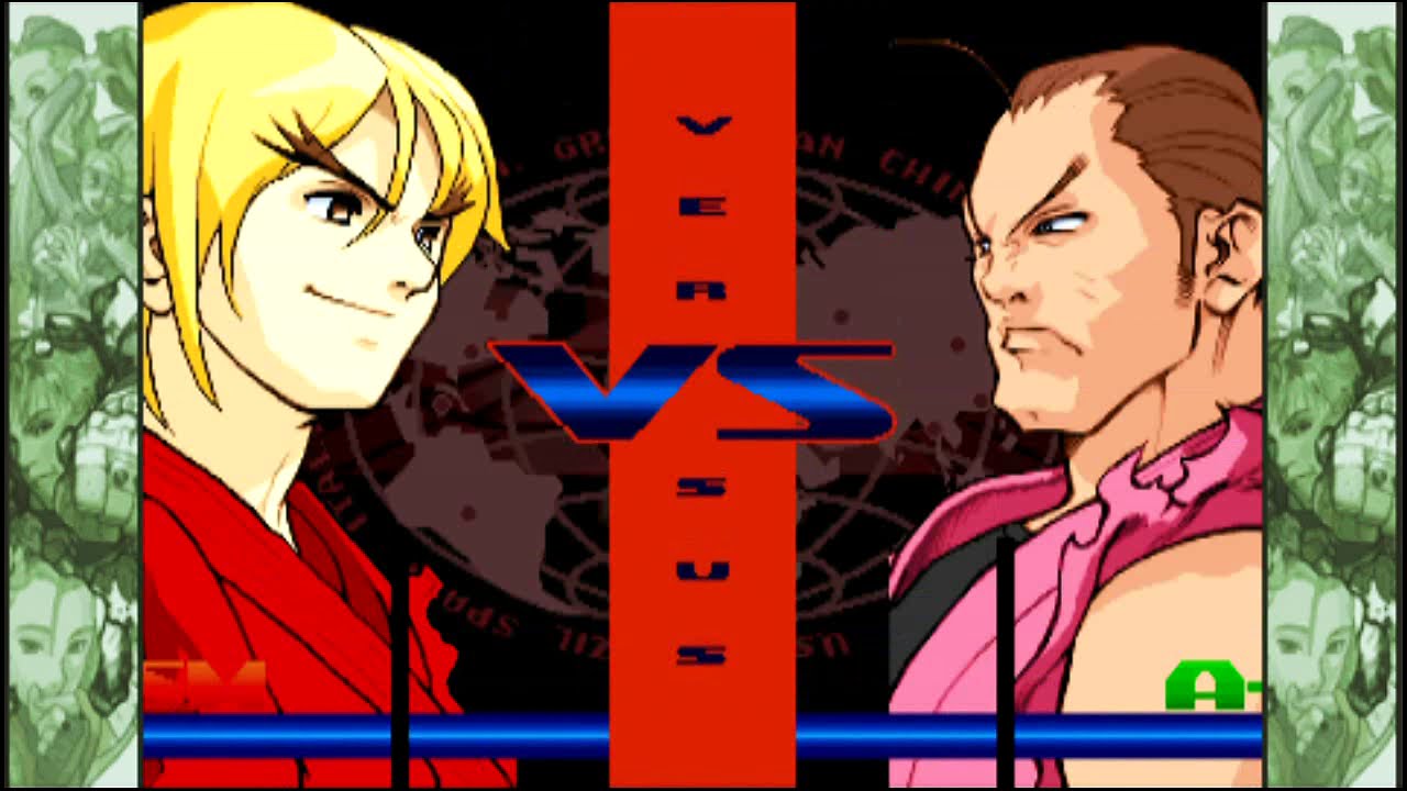 Street Fighter Alpha 3 MAX (PSP) Arcade as Ken