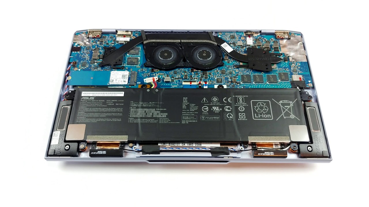 ASUS ZenBook S13 UX392 - disassembly and upgrade options