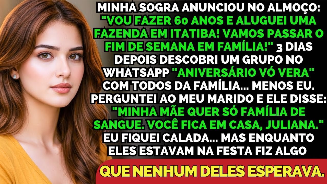 Minha Sogra Me Excluiu Da Festa Dela Dizendo 