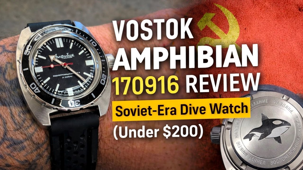 Vostok Amphibia 170916 Unboxing & Review | Soviet-Era Dive Watch With Cult Status (Under $200)
