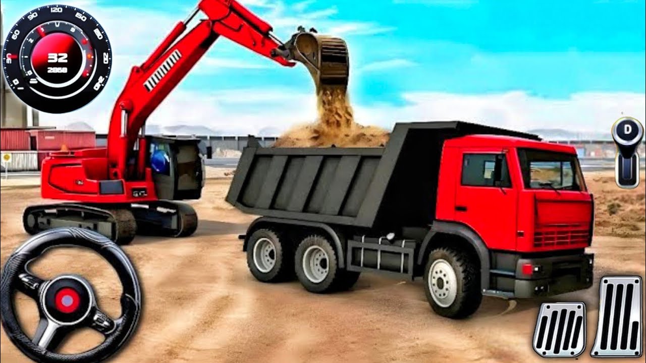🔥New Large City Road Construction Gameplay 🚧 - Android Gameplay