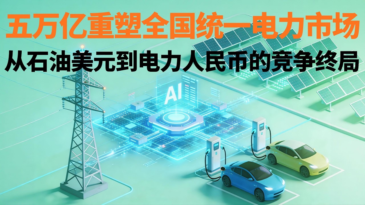 国务院 4 号文件布局全国统一电力市场：电能人民币的崛起，石油美元终将落幕？一场关乎国运的绿色能源革命！