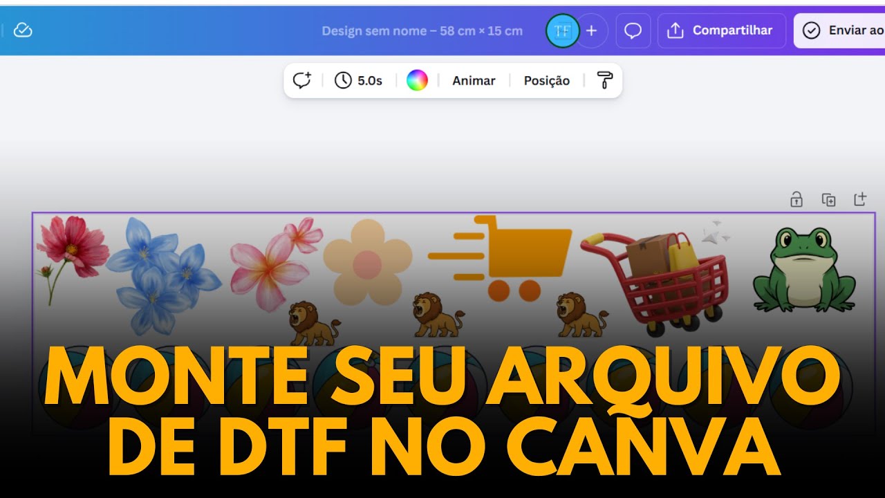 Como montar arquivo para DTF Têxtil e DTF UV no Canva