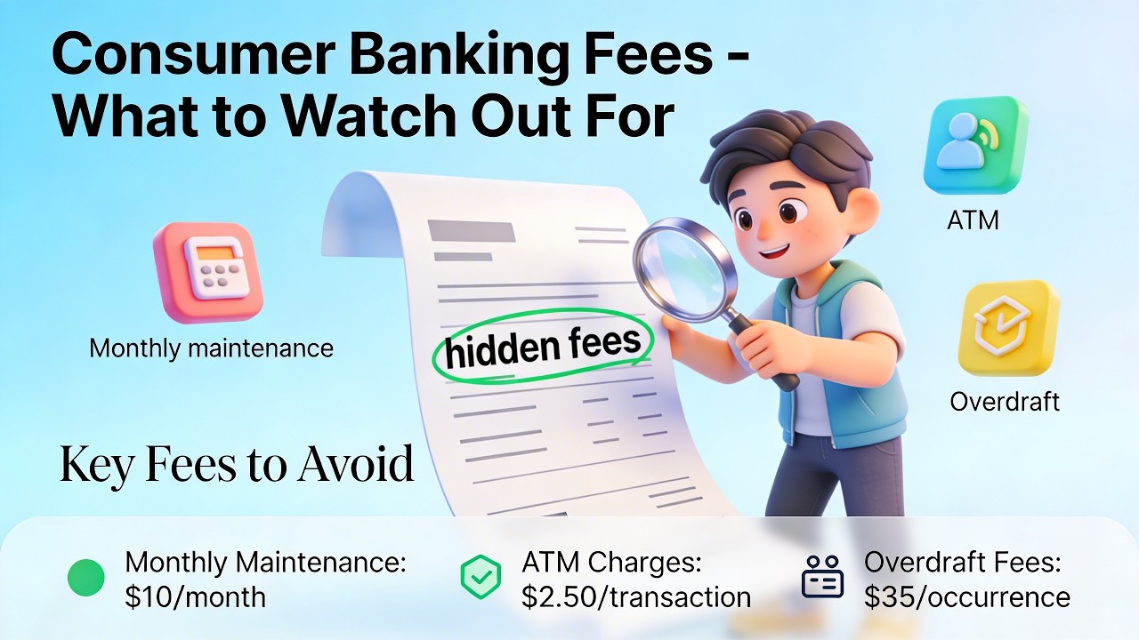 Consumer Banking Fees - What to Watch Out For (13 Minutes)
