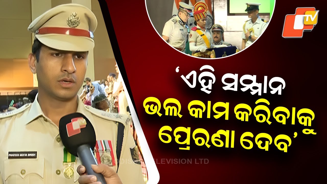 Governor’s Medal Awarded to Puri SP Prateek Singh