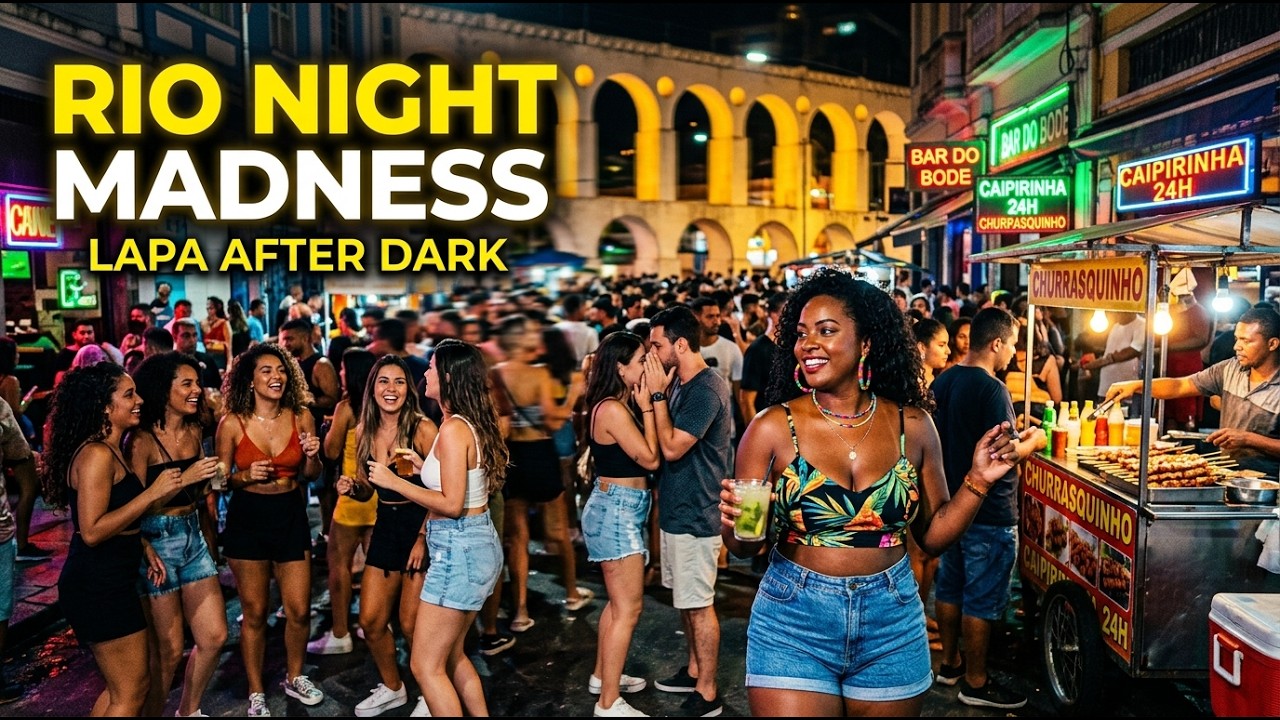 🇧🇷 Rio De Janeiro Nightlife Lapa Brasil 2025 4K HDR