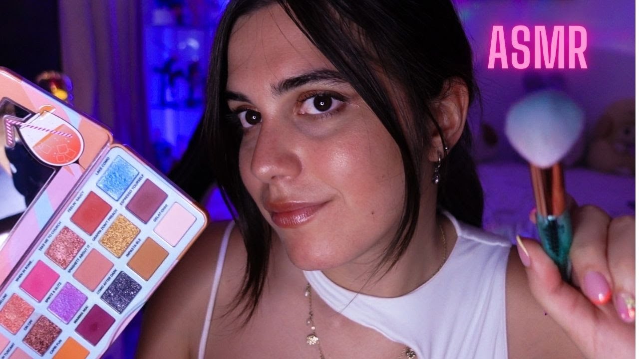 ASMR ROLEPLAY: Amica simpatica ti trucca per un aperitivo sulla spiaggia