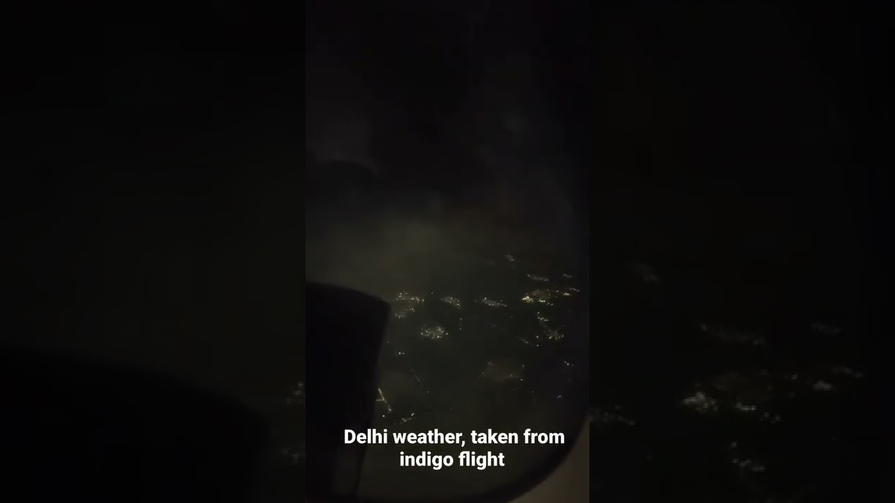 scary weather before delhi landing #thunderstorm #delhi #clouds