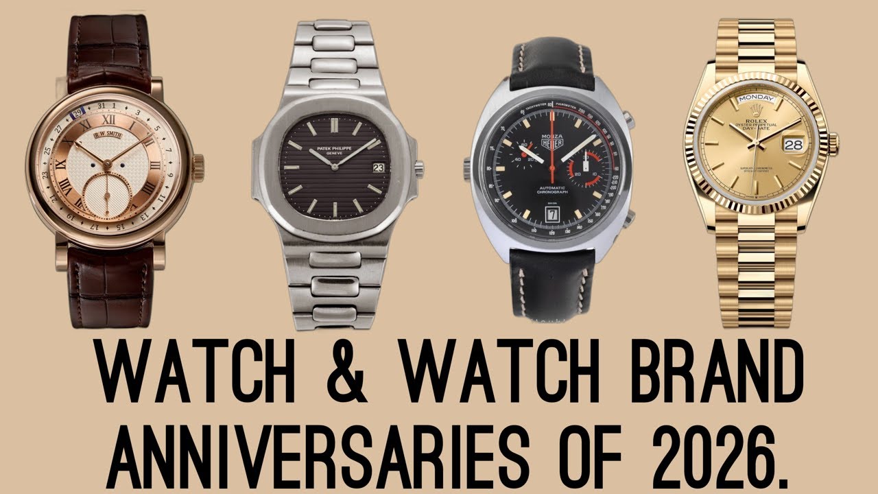 Watch and Watch Brands Anniversaries in 2026.