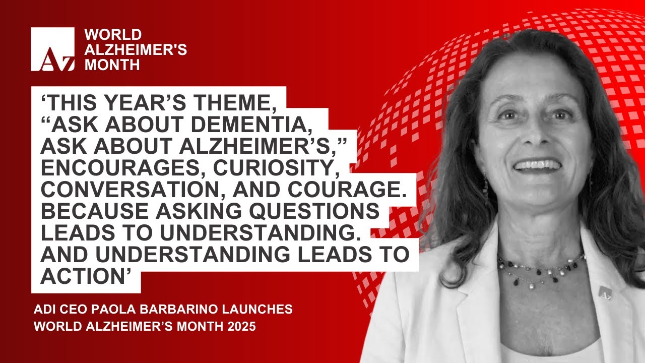 ADI CEO Paola Barbarino launches World Alzheimer's Month 2025 | with subtitles