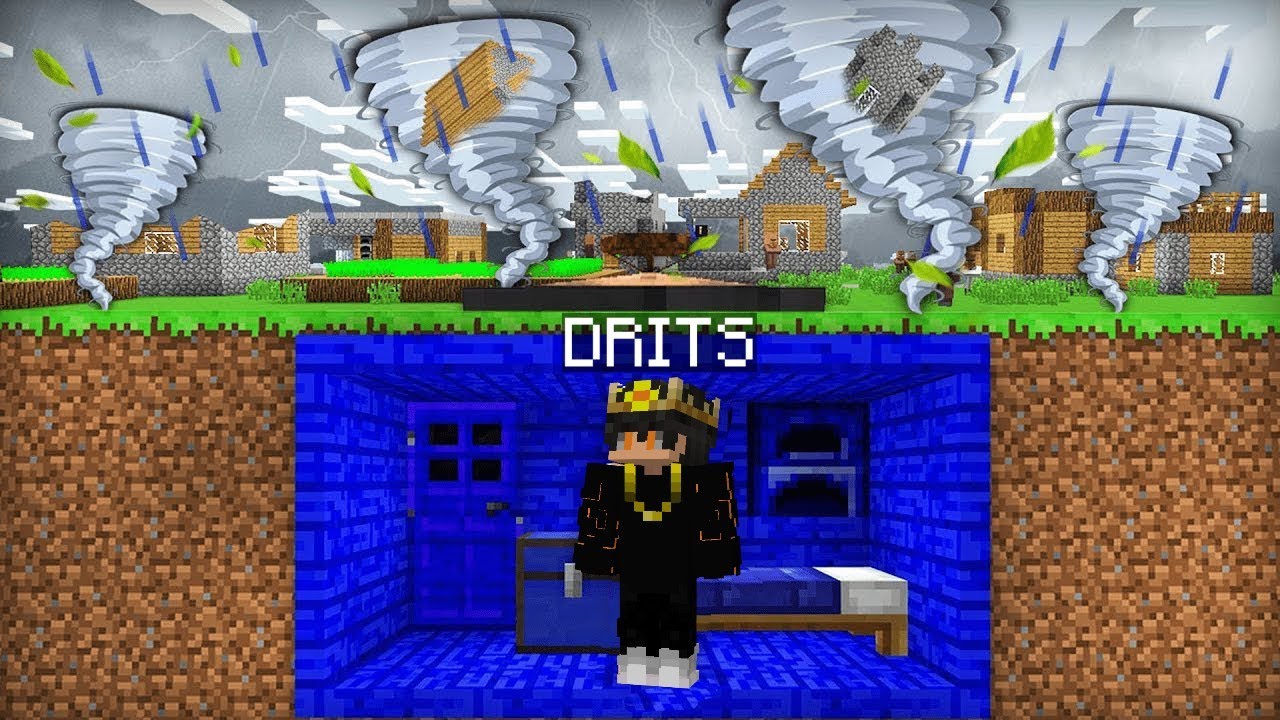 BIZ TARNADODAN QANDAY OMON QOLAMIZ 😱 | Uzbekcha Minecraft
